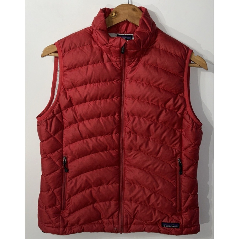 Women's Patagonia Down Sweater Vest 800 Down Sz Med 84626 Full Zip